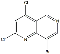 8-Bromo-2,4-dichloro-[1,6]naphthyridine Struktur