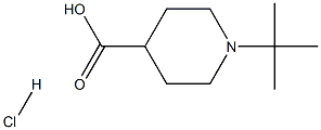 1-tert-butylpiperidine-4-carboxylic acid hydrochloride Structure