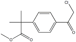 methyl 2-(4-(2-chloroacetyl)phenyl)-2-methylpropanoate Structure