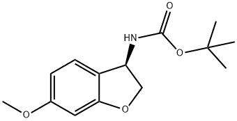 (R)-tert-butyl (6-methoxy-2,3-dihydrobenzofuran-3-yl)carbamate Structure