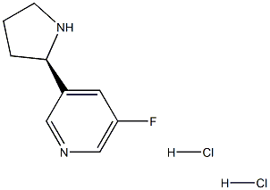 3-((2R)PYRROLIDIN-2-YL)-5-FLUOROPYRIDINE DIHYDROCHLORIDE Structure