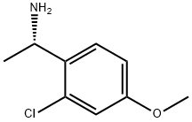 (1S)-1-(2-CHLORO-4-METHOXYPHENYL)ETHYLAMINE 化学構造式