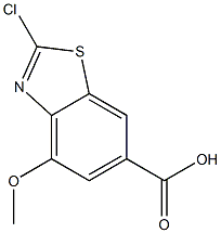 2-Chloro-4-methoxy-benzothiazole-6-carboxylic acid,,结构式