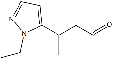 3-(1-ethyl-1H-pyrazol-5-yl)butanal|