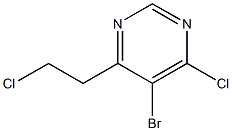 5-bromo-4-chloro-6-(2-chloroethyl)pyrimidine Struktur