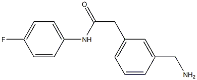 2-(3-(aminomethyl)phenyl)-N-(4-fluorophenyl)acetamide Structure