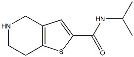 N-isopropyl-4,5,6,7-tetrahydrothieno[3,2-c]pyridine-2-carboxamide Struktur