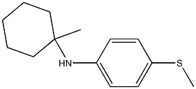 N-(1-methylcyclohexyl)-4-(methylthio)aniline Struktur