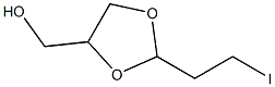 [2-(2-iodoethyl)-1,3-dioxolan-4-yl]methanol Struktur