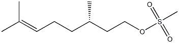 (S)-3,7-dimethyloct-6-en-1-yl methanesulfonate Structure