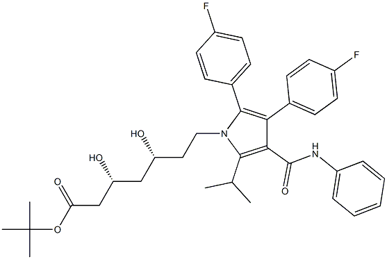 (3R,5R)-tert-butyl 7-(2,3-bis(4-fluorophenyl)-5-isopropyl-4-(phenylcarbamoyl)-1H-pyrrol-1-yl)-3,5-dihydroxyheptanoate