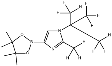 [1-(tert-Butyl)-2-methyl-d12]-imidazole-4-boronic acid pinacol ester,2223050-18-6,结构式