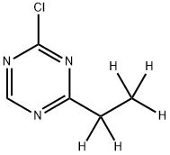 2-Chloro-4-(ethyl-d5)-1,3,5-triazine Structure