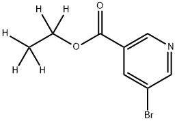 3-Bromo-5-(ethoxy-d5-carbonyl)pyridine 结构式