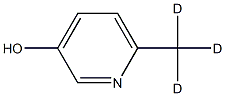 3-Hydroxy-6-(methyl-d3)-pyridine Struktur