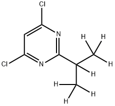 4,6-Dichloro-2-(iso-propyl-d7)-pyrimidine Struktur
