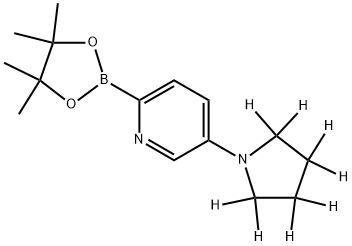 5-(Pyrrolidino-d8)-pyridine-2-boronic acid pinacol ester Struktur