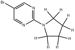 5-Bromo-2-(pyrrolidino-d8)-pyrimidine Structure