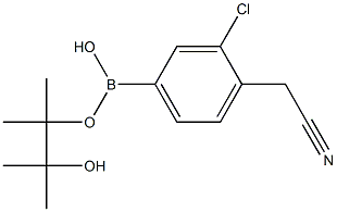 3-氯-4-(氰基甲基)苯硼酸频哪醇酯,,结构式