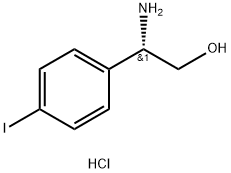 (2S)-2-AMINO-2-(4-IODOPHENYL)ETHAN-1-OL HCL Structure