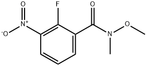 2-Fluoro-3-nitro-N-methoxy-N-methylbenzamide Structure