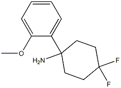 4,4-Difluoro-1-(2-methoxyphenyl)cyclohexanamine Structure