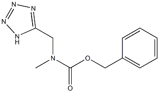 benzyl N-methyl-N-(1H-1,2,3,4-tetrazol-5-ylmethyl)carbamate 结构式