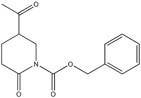 BENZYL 5-ACETYL-2-OXOPIPERIDINE-1-CARBOXYLATE Structure