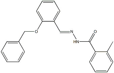 N'-[2-(benzyloxy)benzylidene]-2-methylbenzohydrazide Structure