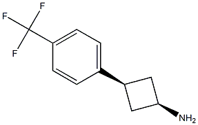 CIS-3-(4-(TRIFLUOROMETHYL)PHENYL)CYCLOBUTANAMINE Struktur