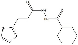 N'-[3-(2-thienyl)acryloyl]cyclohexanecarbohydrazide Structure