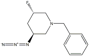 (3S,5S)-3-azido-1-benzyl-5-fluoropiperidine, 2247844-76-2, 结构式