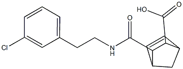 3-((3-chlorophenethyl)carbamoyl)bicyclo[2.2.1]hept-5-ene-2-carboxylic acid Structure