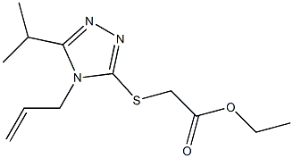 ethyl 2-((4-allyl-5-isopropyl-4H-1,2,4-triazol-3-yl)thio)acetate Structure