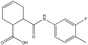 6-((3-fluoro-4-methylphenyl)carbamoyl)cyclohex-3-enecarboxylic acid|