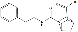 3-(phenethylcarbamoyl)bicyclo[2.2.1]heptane-2-carboxylic acid,,结构式