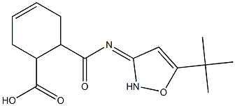 6-((5-(tert-butyl)isoxazol-3(2H)-ylidene)carbamoyl)cyclohex-3-enecarboxylic acid,,结构式