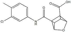 3-((3-chloro-4-methylphenyl)carbamoyl)-7-oxabicyclo[2.2.1]heptane-2-carboxylic acid Structure