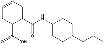 6-((1-propylpiperidin-4-yl)carbamoyl)cyclohex-3-enecarboxylic acid Structure