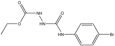 ethyl 2-((4-bromophenyl)carbamoyl)hydrazinecarboxylate 化学構造式