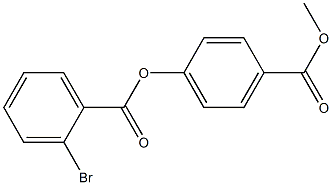 4-(methoxycarbonyl)phenyl 2-bromobenzoate 化学構造式