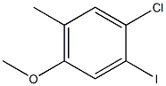 1-Chloro-2-iodo-4-methoxy-5-methyl-benzene 化学構造式