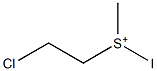 (2-chloroethyl)iodo(methyl)sulfonium Structure