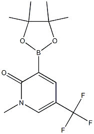 1-methyl-3-(4,4,5,5-tetramethyl-1,3,2-dioxaborolan-2-yl)-5-(trifluoromethyl)pyridin-2(1H)-one Structure