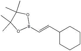 2-(2-シクロヘキシルビニル)-4,4,5,5-テトラメチル-1,3,2-ジオキサボロラン 化学構造式