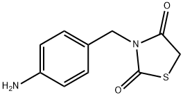 3-[(4-氨基苯基)甲基]-1,3-噻唑烷-2,4-二酮,258856-20-1,结构式