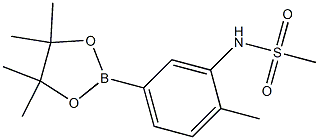 N-(2-methyl-5-(4,4,5,5-tetramethyl-1,3,2-dioxaborolan-2-yl)phenyl)methanesulfonamide Structure