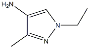 1-乙基-3-甲基-1H-吡唑-4-胺,,结构式