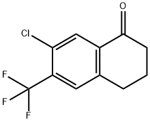 7-CHLORO-6-(TRIFLUOROMETHYL)-2,3,4-TRIHYDRONAPHTHALEN-1-ONE Structure