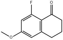 8-FLUORO-6-METHOXY-1,2,3,4-TETRAHYDRONAPHTHALEN-1-ONE Struktur